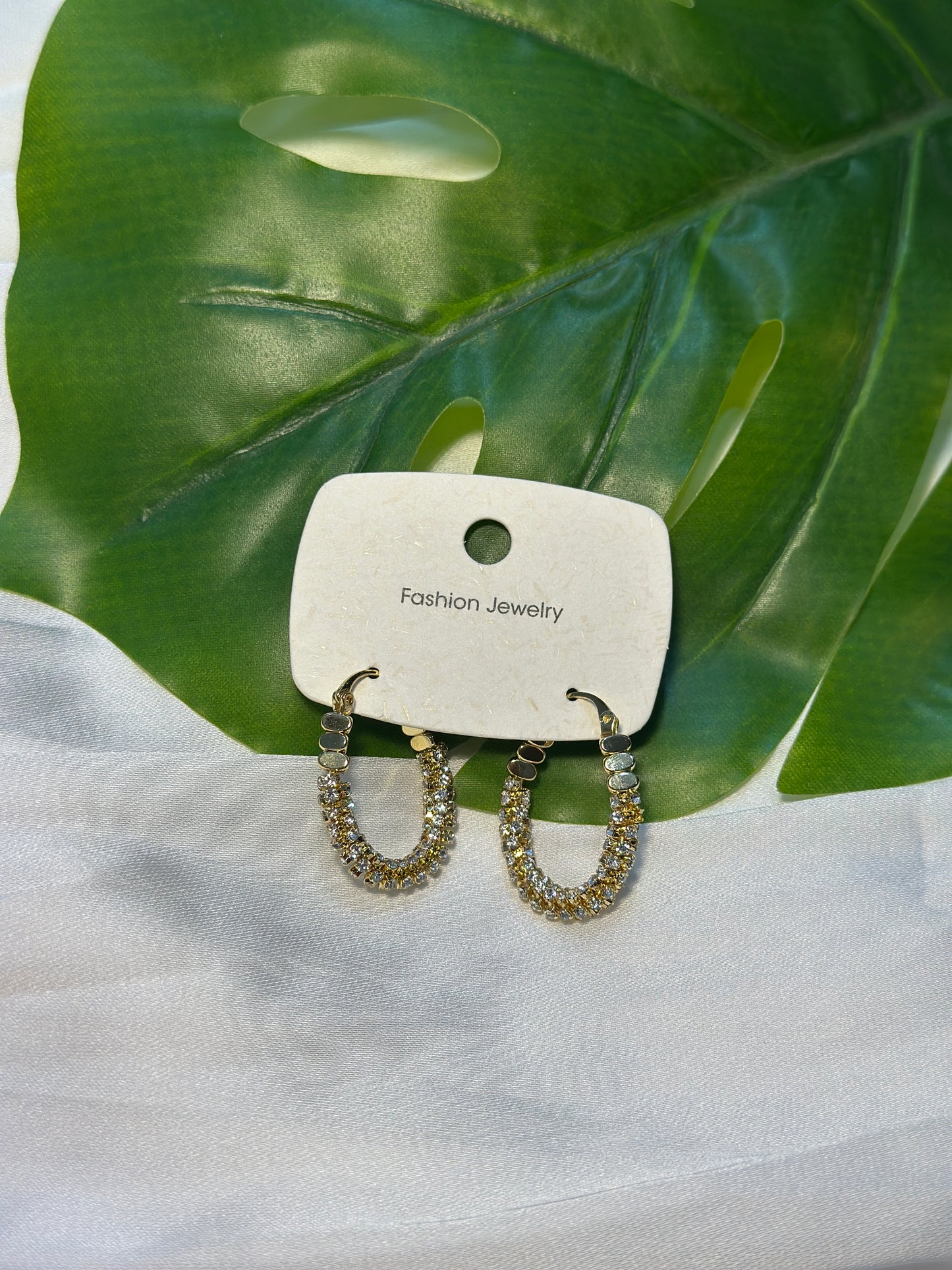 Delicate zircon hoops