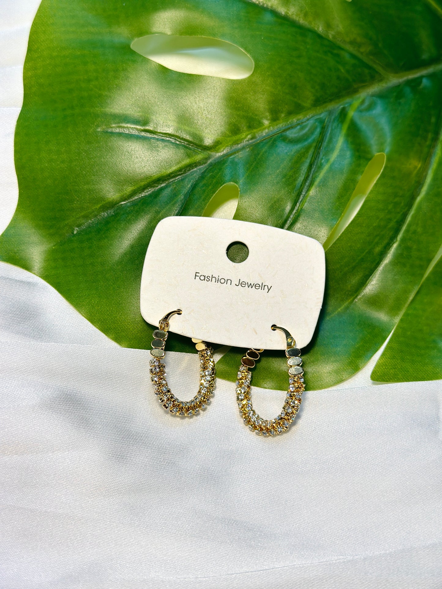 Delicate zircon hoops