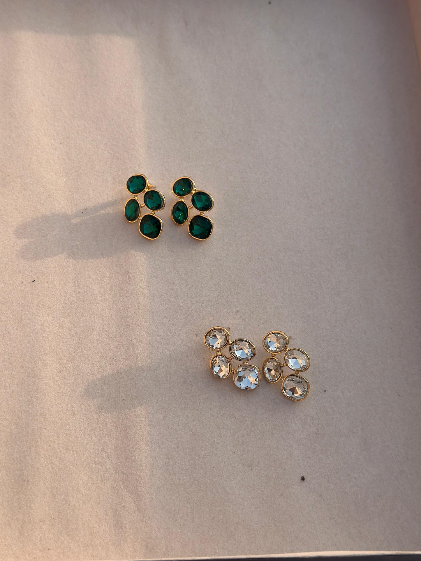 Emerald Bloom Studs