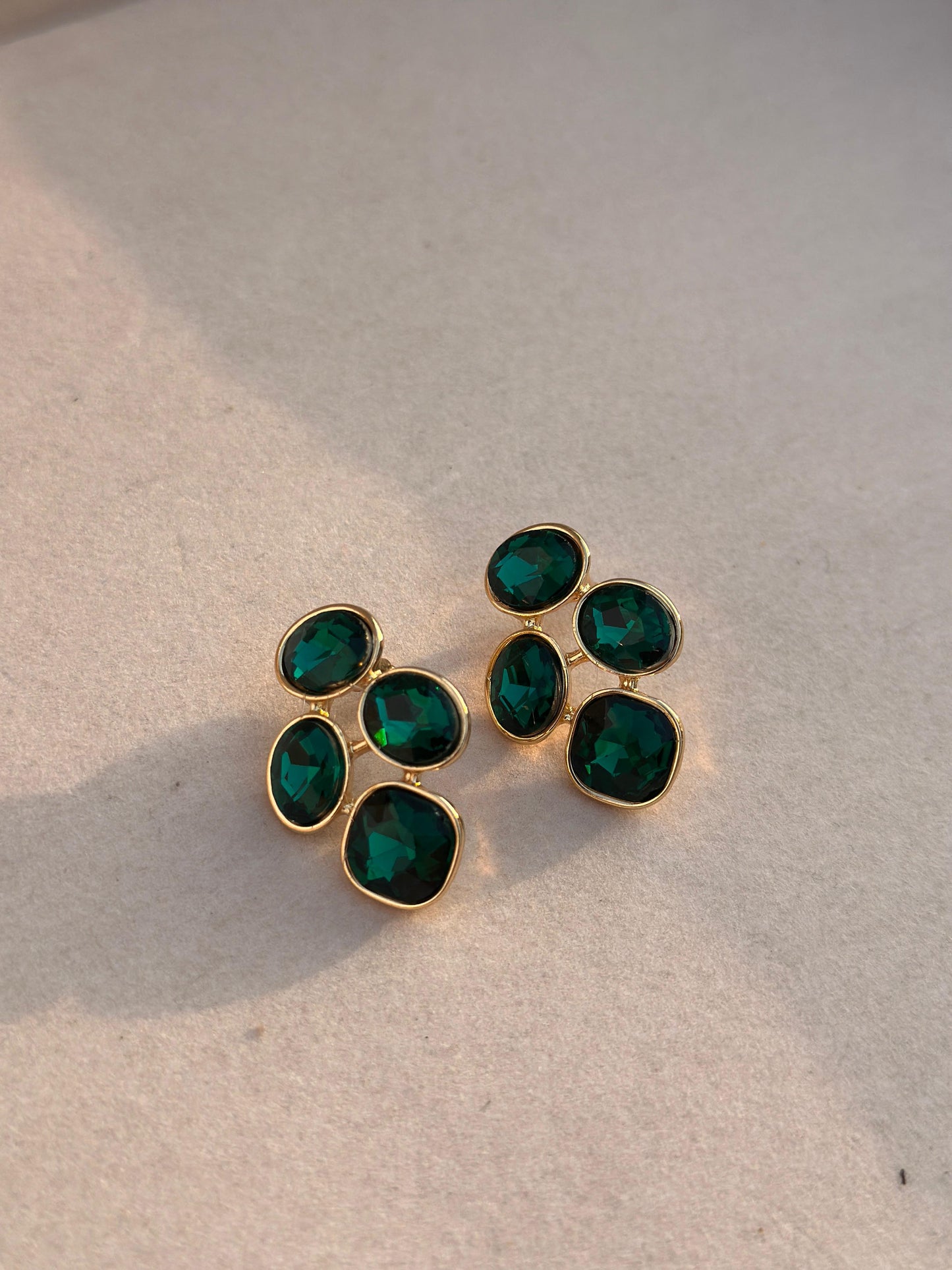 Emerald Bloom Studs