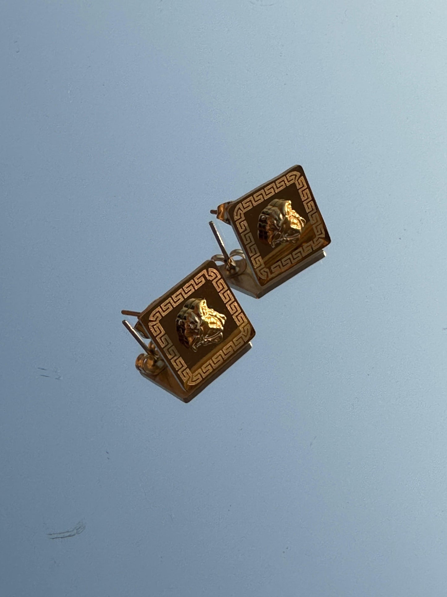 Medusa Emblem Hoops