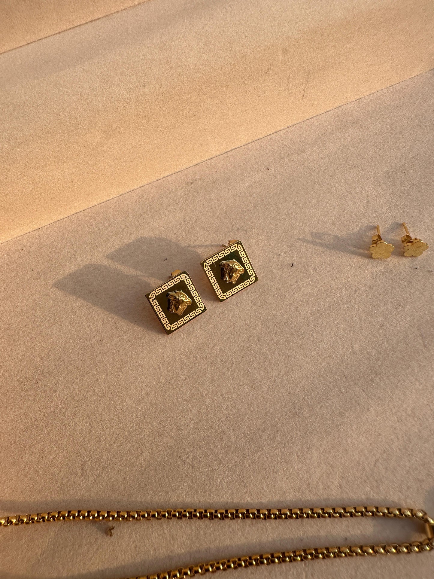 Medusa Emblem Hoops